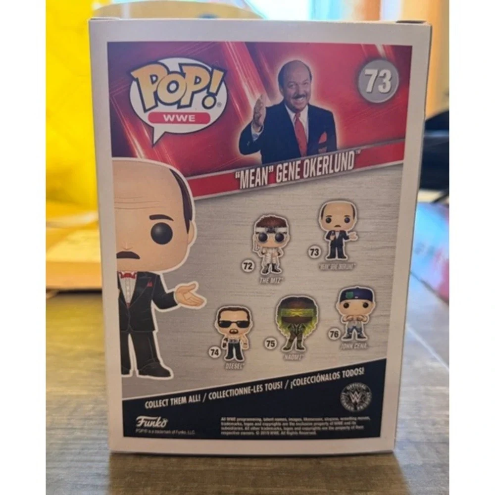 Funko Pop WWE Mean Gene Okerlund #73 Vinyl Figure Wrestling Legend Tuxedo 2019